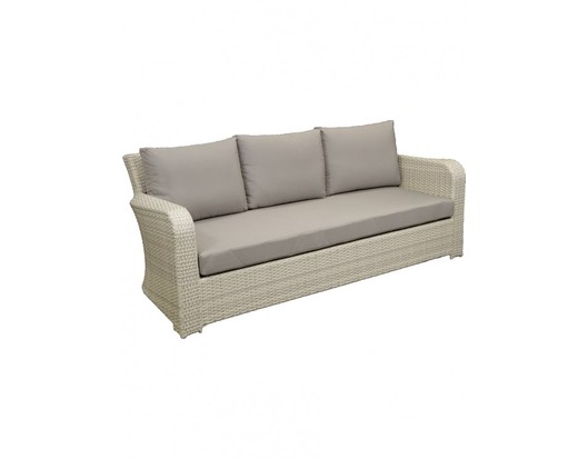 Barbados Three Seat Wicker Outdoor Lounge