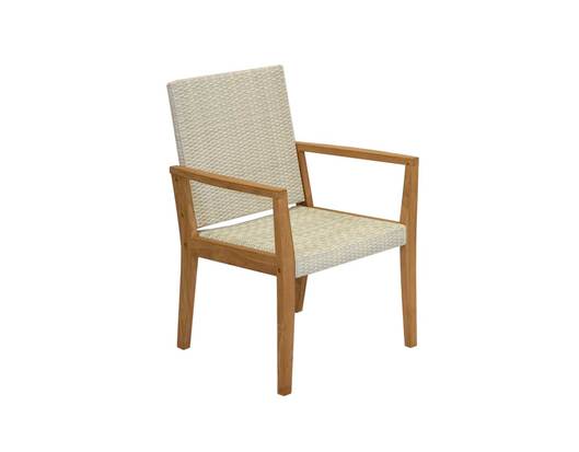Calbri White Wicker Chair