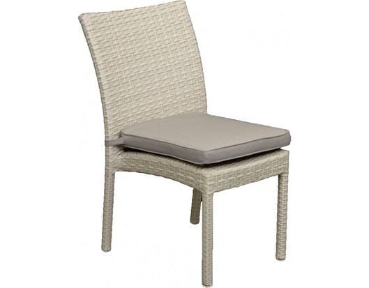 Iowa Armless Wicker Outdoor Dining Chair Bayside Outdoor Furniture