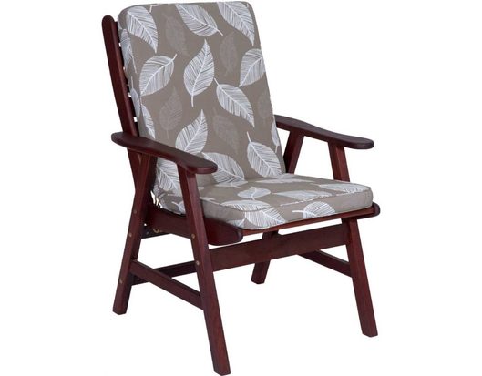 Camburi Tan High Back Chair Cushion