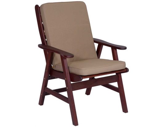 Hazelnut High Back Chair Cushion