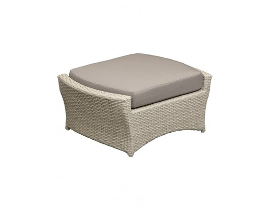 Round Wicker Ottoman